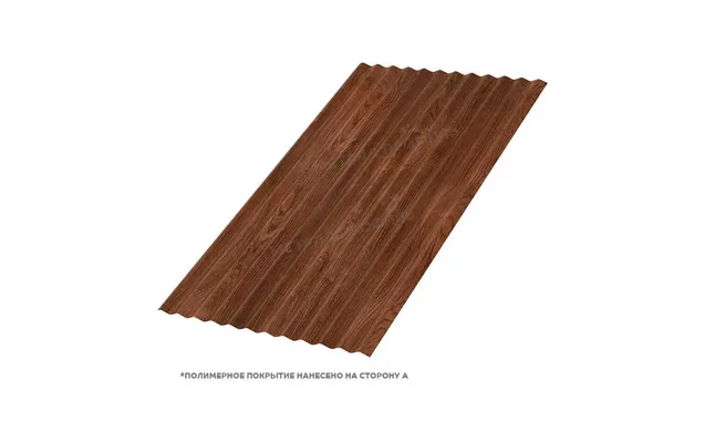 Профлист Металл Профиль МП18 0.5 ECOSTEEL® Мореный дуб A