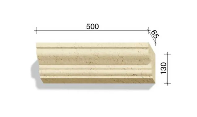Элемент для наличников и карнизов White Hills Тиволи 720-10, 500*65*130