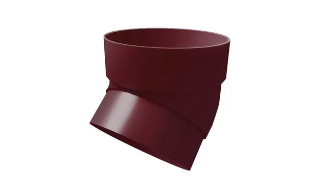 Колено трубы 45 град. ПВХ Grand Line бордо (RAL 3005)