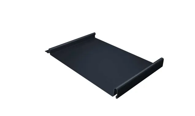 Фальцевая кровля Кликфальц Grand Line 0,5 Quarzit lite RAL 7024 Мокрый Асфальт