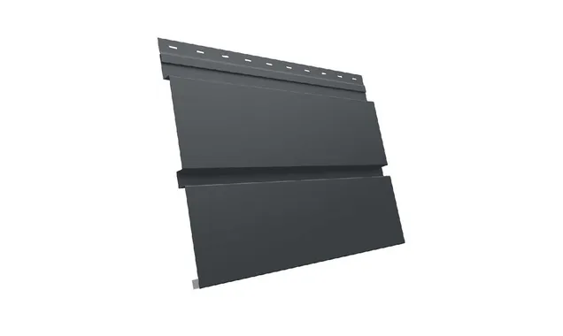 Металлический софит Квадро брус без перфорации 0,5 Rooftop Matte RAL 7016 антрацитово-серый