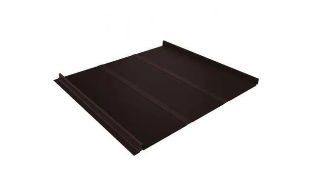 Фальцевая кровля Кликфальц Line Grand Line 0,5 GreenCoat Pural BT RR 887 Шоколадно-Коричневый