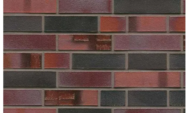 Кирпич клинкерный Muhr 29 S Schwarzblau-bunt Spezial гладкий, 240х55х71 мм