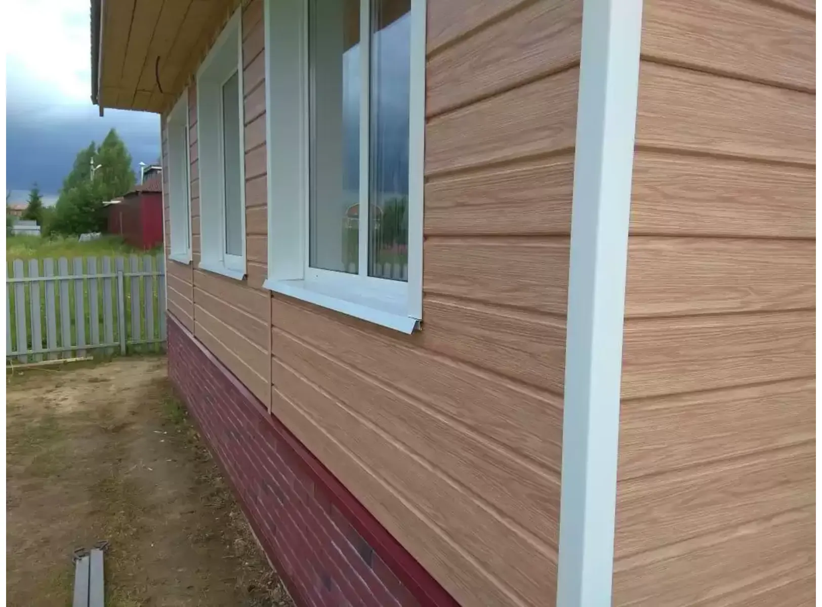 Виниловый сайдинг Docke Брус D6S PREMIUM Капучино 3600×300