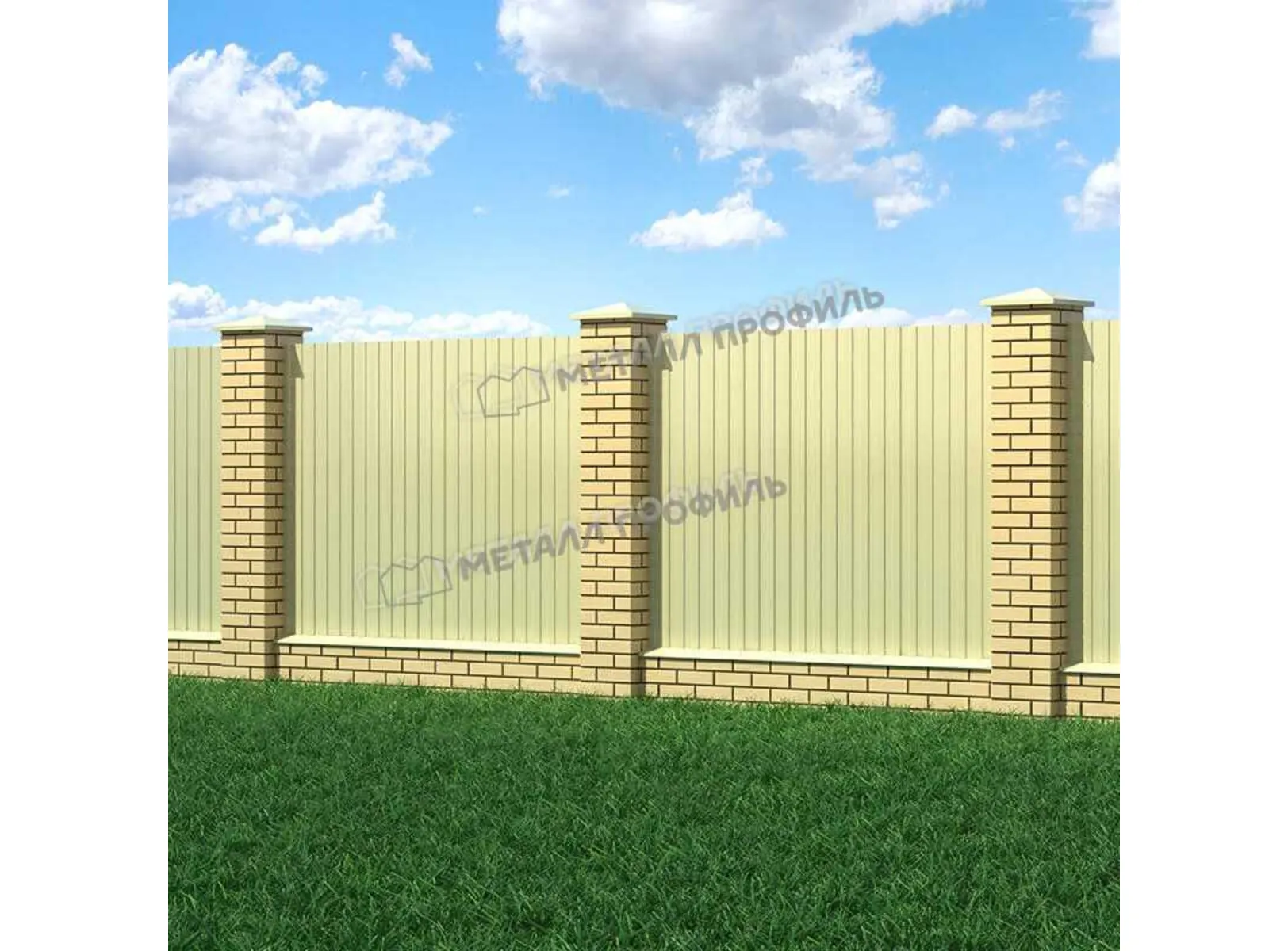 Профлист Металл Профиль C8 0.45 Полиэстер RAL 1015 Светлая слоновая кость B