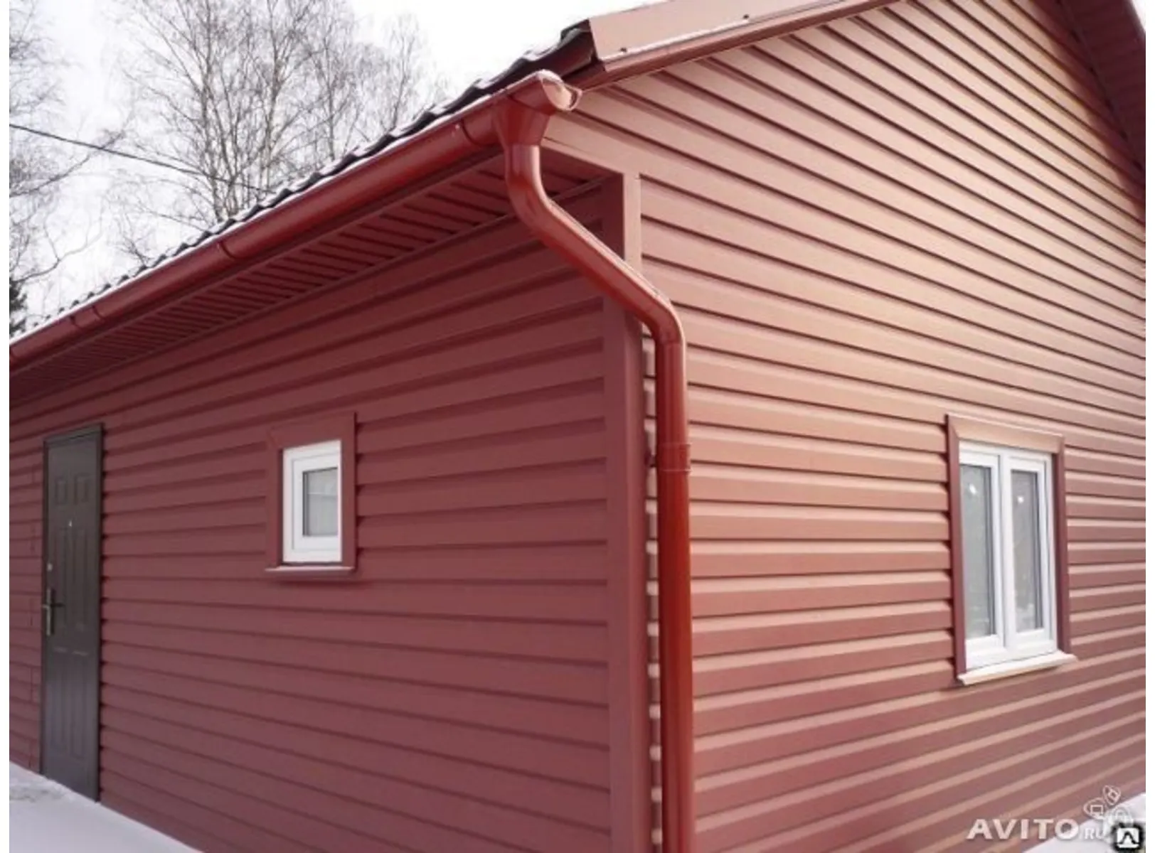 Финишный профиль фибросайдинга Decover RAL 3005 Красное вино 0.5