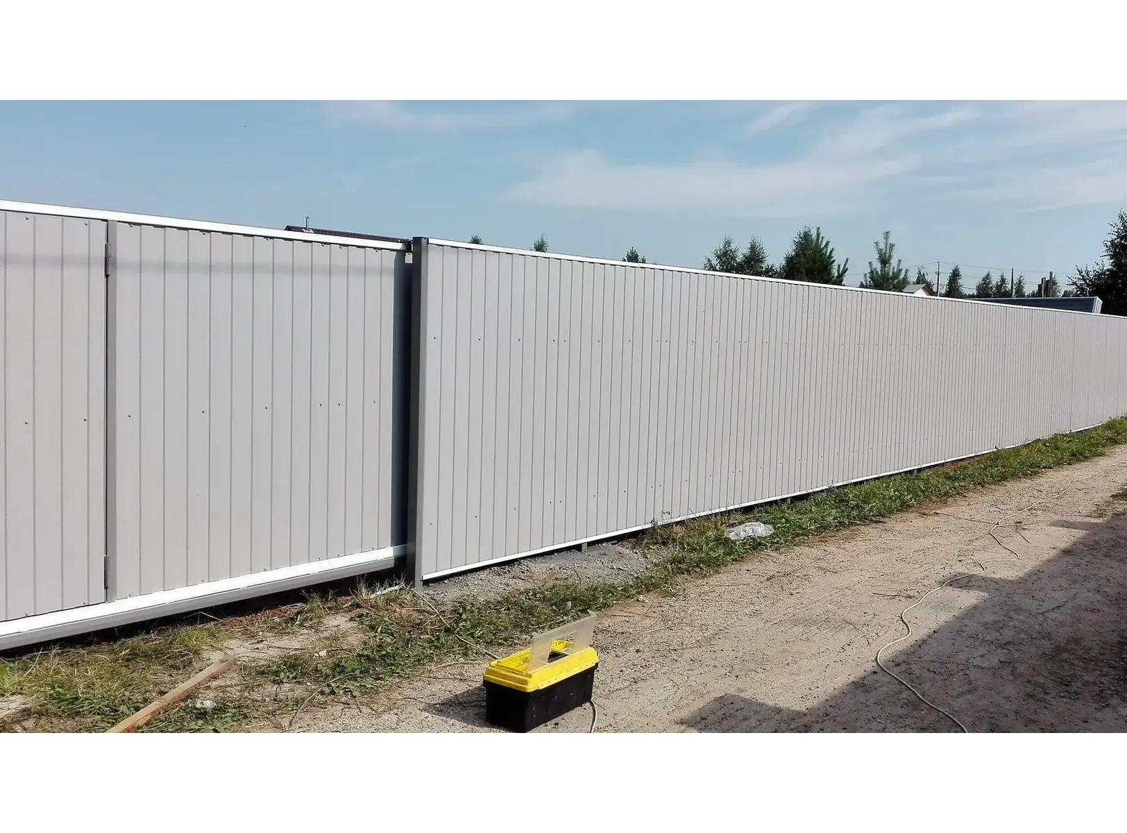 Профлист Металл Профиль C8 0.45 Полиэстер RAL 9002 Серо-белый A