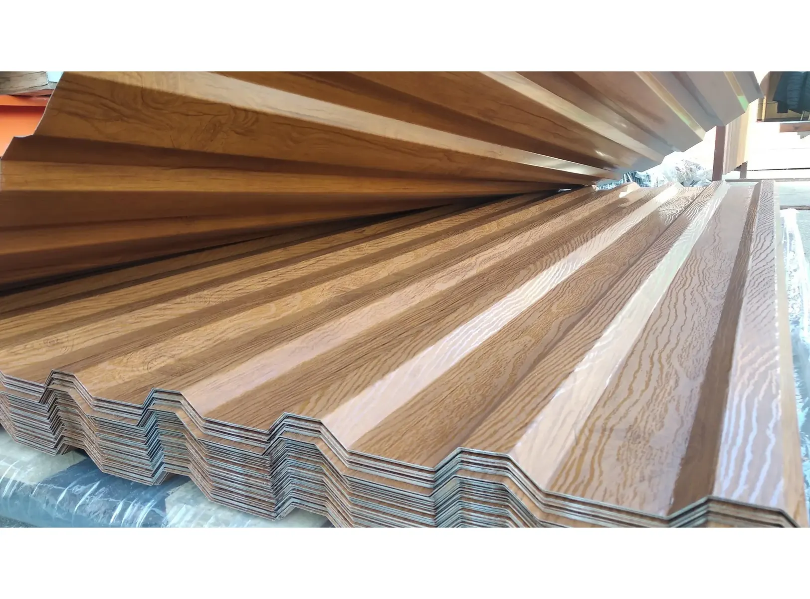 Профлист Металл Профиль C8 0.5 ECOSTEEL® матовый Беленый дуб A