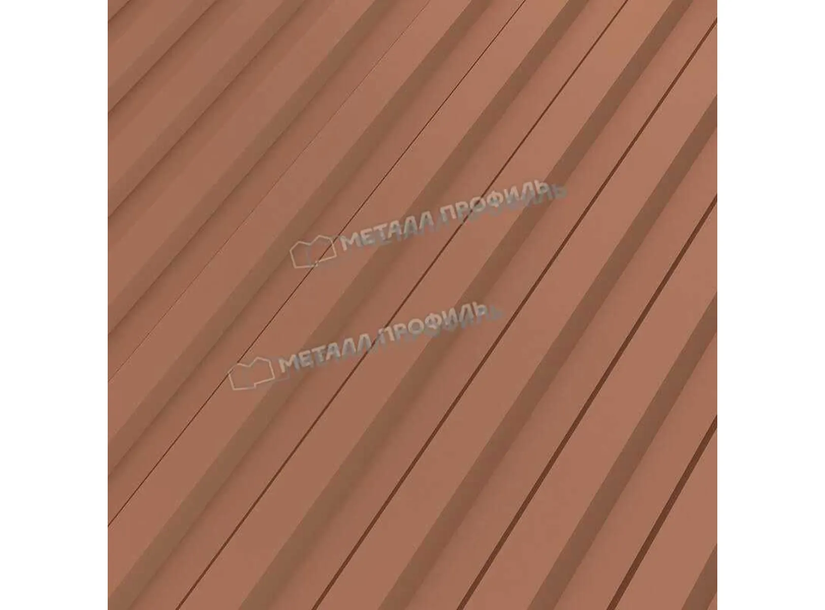 Профлист Металл Профиль МП10 0.5 PURMAN® Argillite, Медный металлик A
