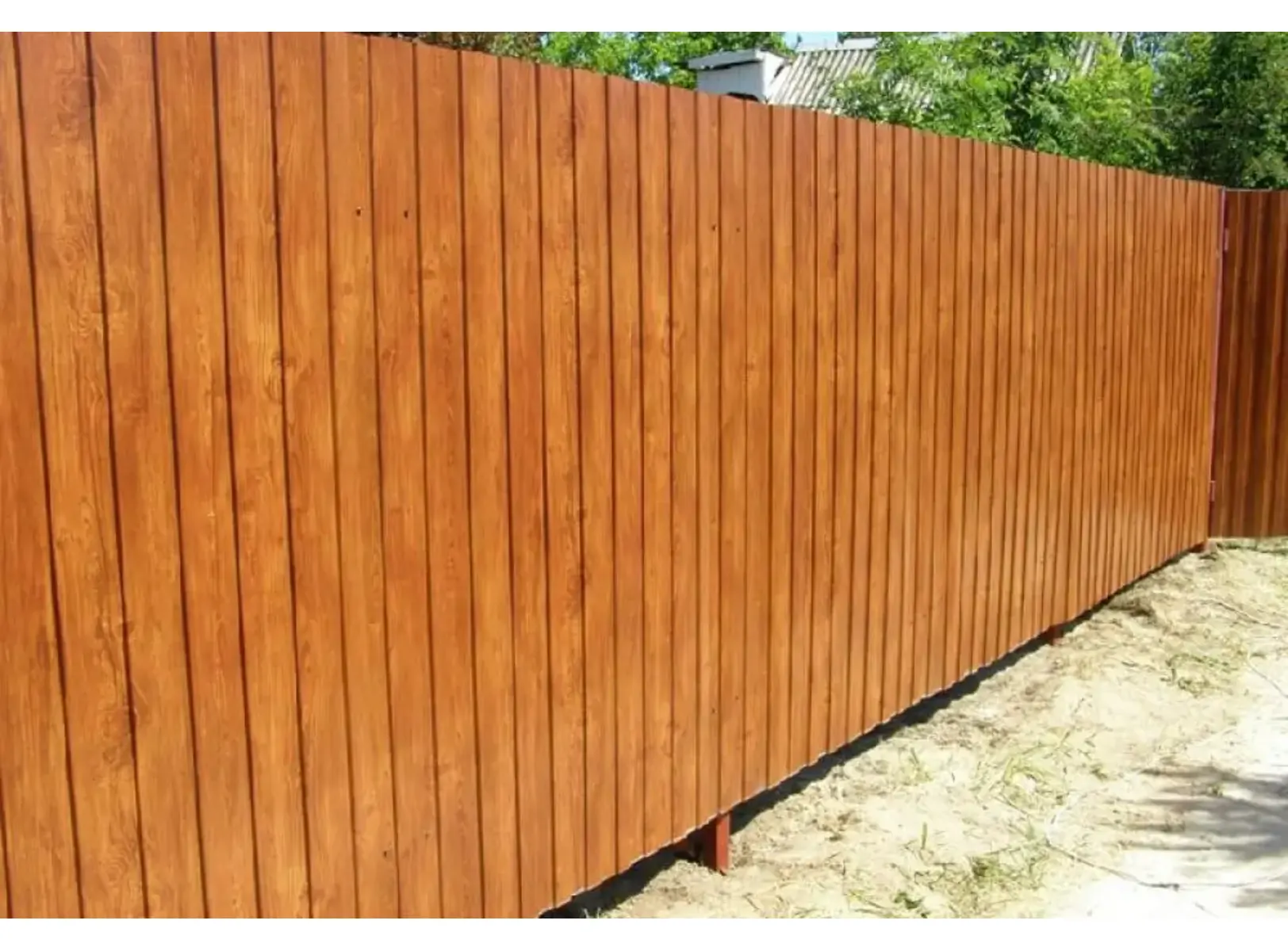 Профлист Металл Профиль C8 0.5 ECOSTEEL® текстурированный двусторонний Золотой дуб A