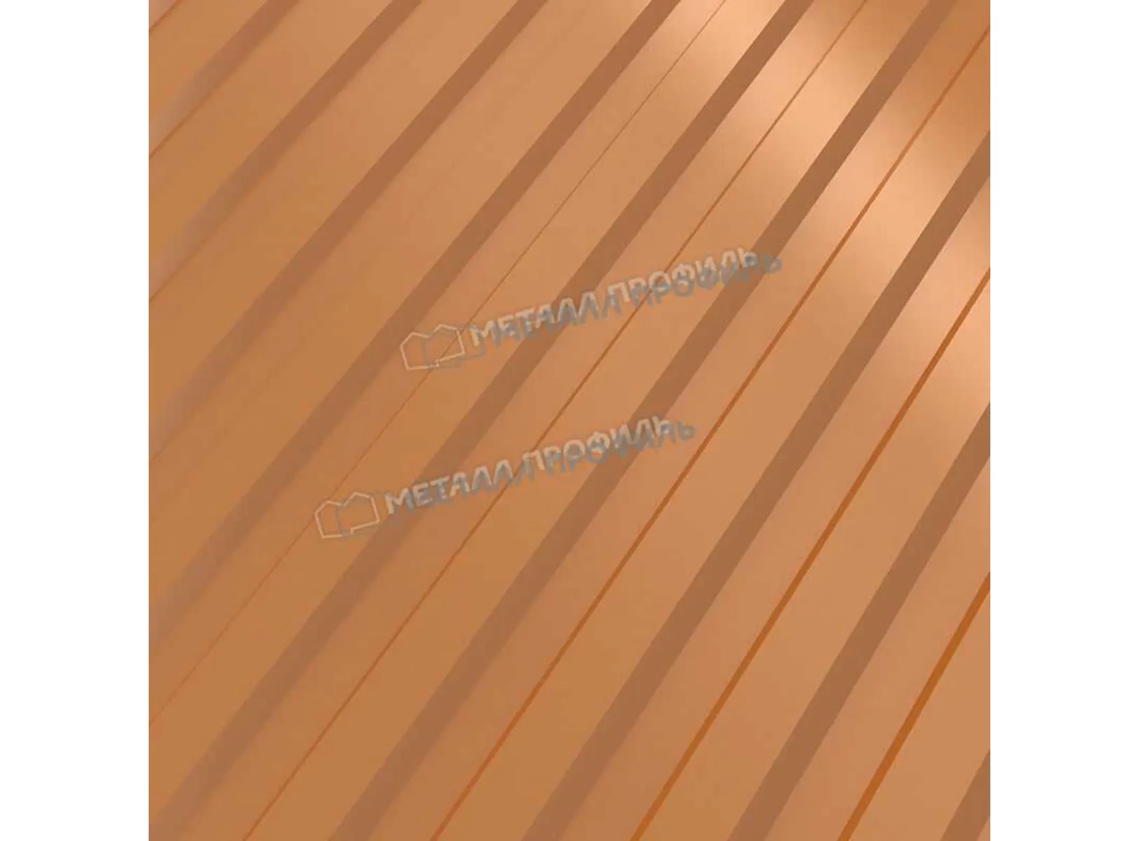 Профлист Металл Профиль МП10 0.5 AGNETA® двусторонний Copper/Copper, Медный/Медный B