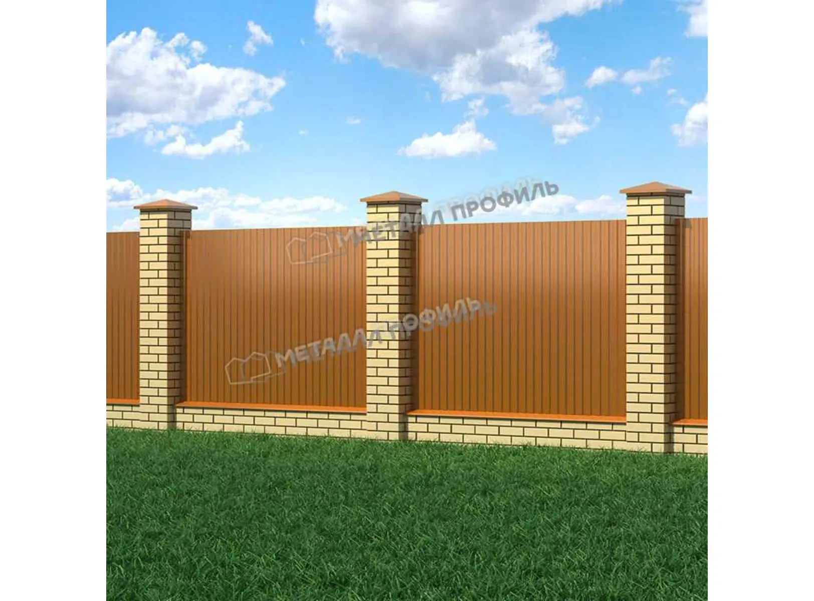 Профлист Металл Профиль МП10 0.5 AGNETA® двусторонний Copper/Copper, Медный/Медный B