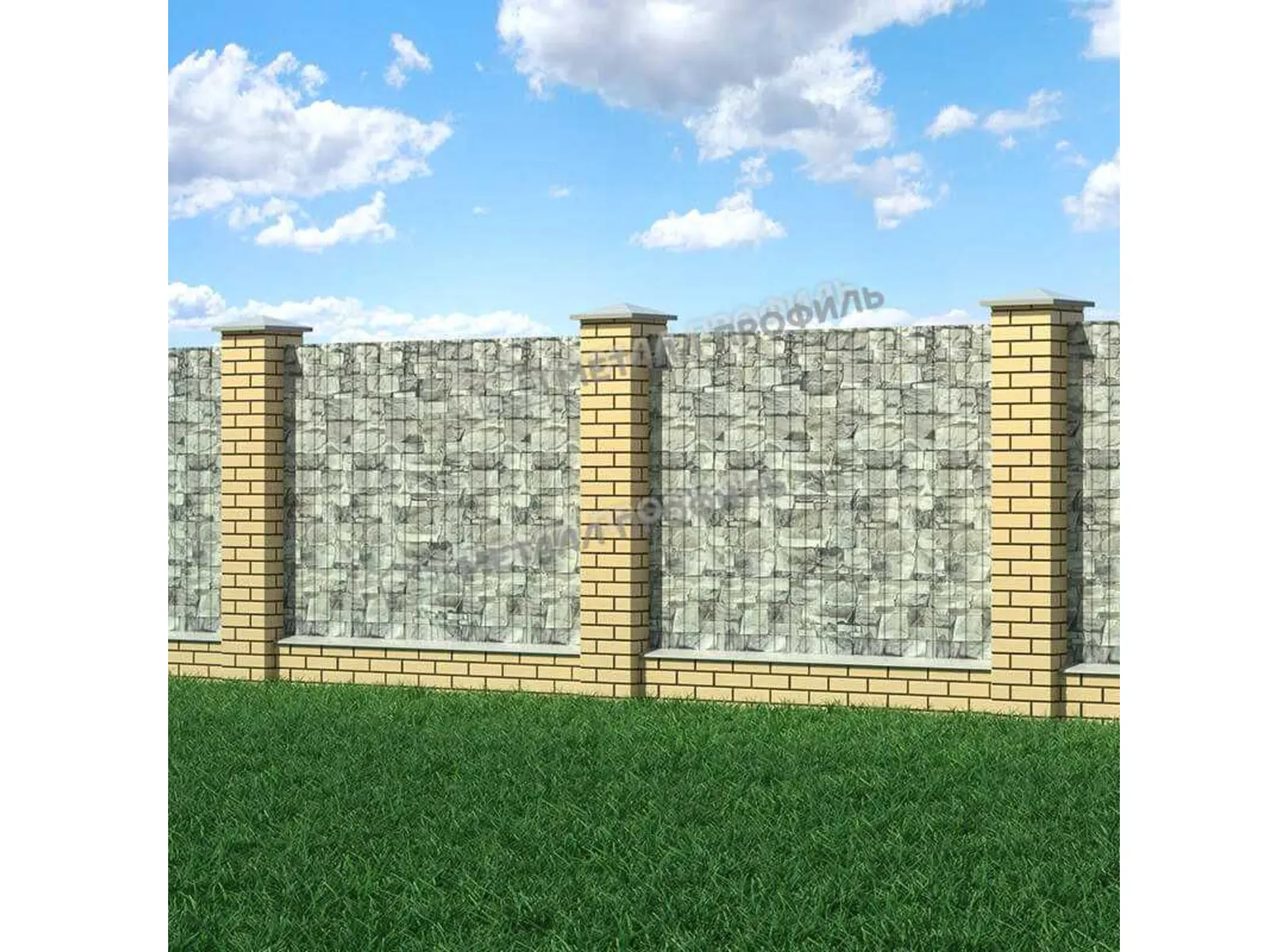 Профлист Металл Профиль C8 0.5 ECOSTEEL® Белый камень A