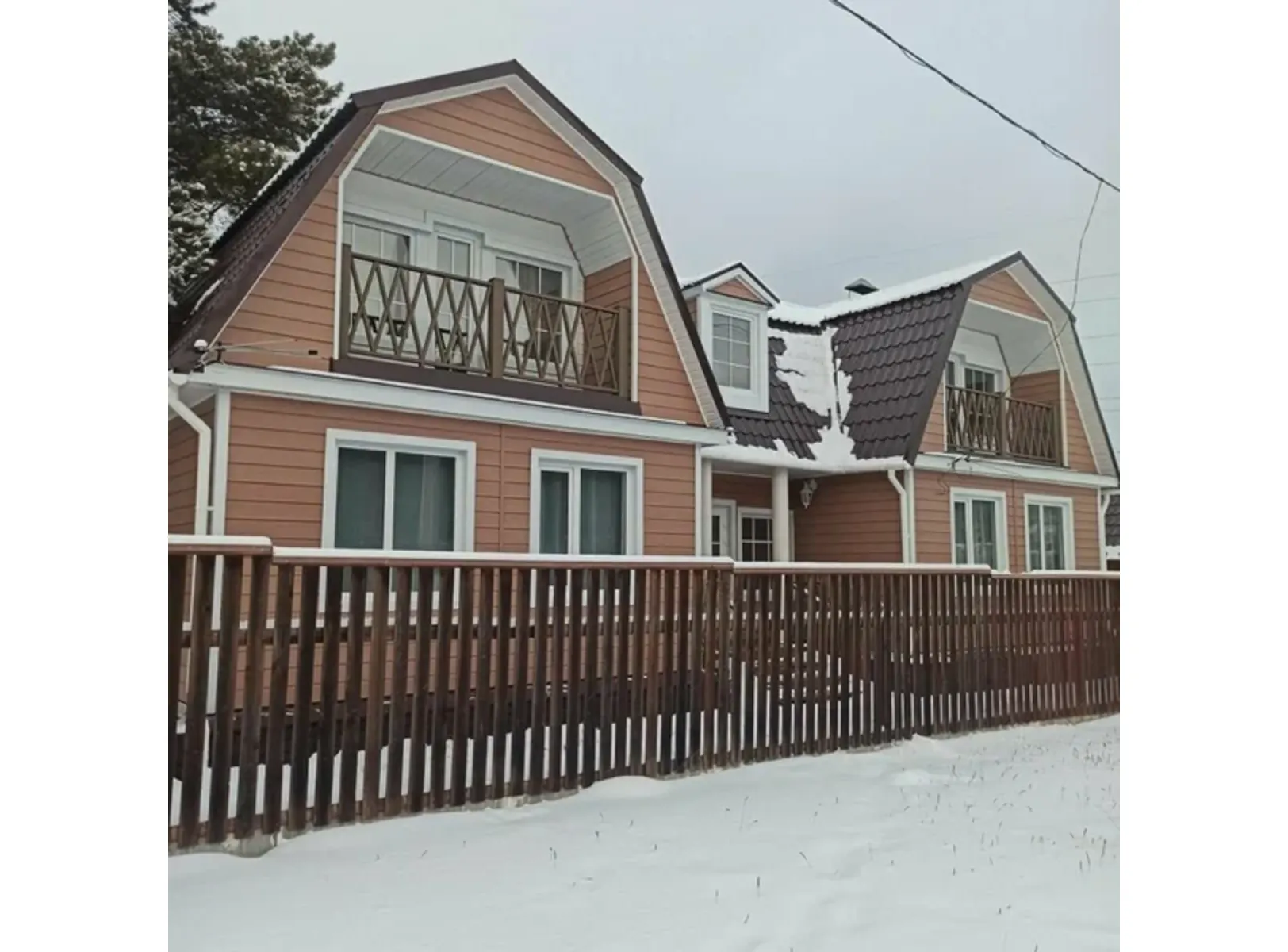 Виниловый сайдинг Docke Брус D6S PREMIUM Капучино 3600×300