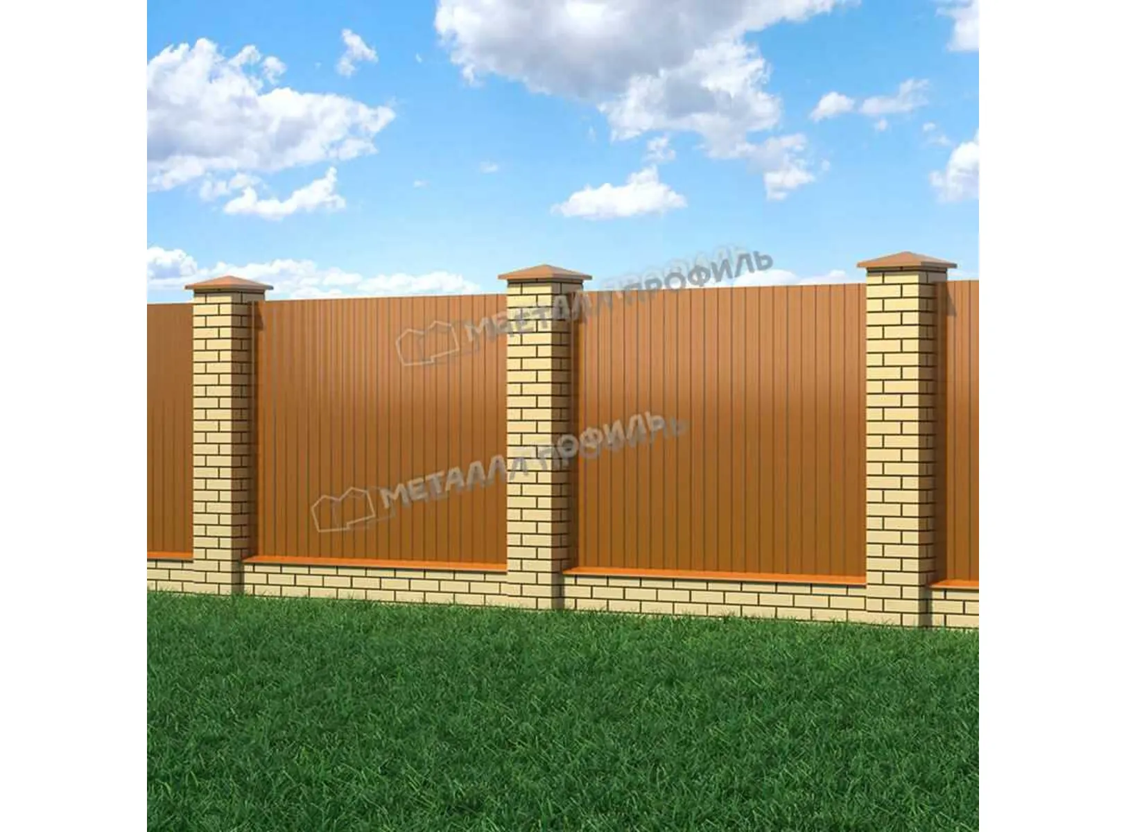 Профлист Металл Профиль C8 0.5 AGNETA® двусторонний Copper/Copper, Медный/Медный B