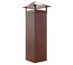 Кожух на трубу прямой д1000/ш500/в2500 0,5 GreenCoat Pural BT, matt с пленкой RR 32 темно-коричневый