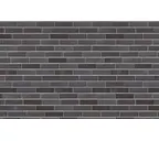 Клинкерная облицовочная плитка King Klinker King size для НФС, LF05 Black heart, 240*71*17 мм