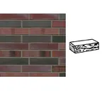 Кирпич клинкерный Muhr 29 S Schwarzblau-bunt Spezial готик, 240х115х52 мм
