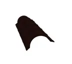 Планка малого конька полукруглого 0,5 GreenCoat Pural BT, matt RR2Н3 (RAL 7016 антрацитово-серый)