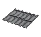 Модульная металлочерепица Aquasystem Стокгольм XXL 0,5 мм GreenCoat Pural BT RR23 (т-серый)