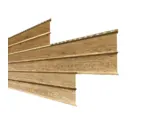 Металлический сайдинг Lбрус-XL-В Металл-Профиль ECOSTEEL Золотой дуб 14х335