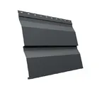 Металлический сайдинг Grand Line Корабельная Доска XL 0.45 мм PE RAL 7024 мокрый асфальт