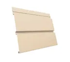 Металлический софит Квадро брус без перфорации 0,5 Satin RAL 1015 светлая слононвая кость