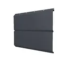 Металлический сайдинг Grand Line ЭкоБрус 0.5 мм Satin Matt RAL 7024 мокрый асфальт