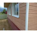 Виниловый сайдинг Docke Брус D6S PREMIUM Капучино 3600×300