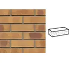 Кирпич клинкерный Muhr 06 K Hellbraun-bunt Kohle рустик, 240х55х71 мм