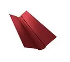 Планка ендовы верхней фигурной 100x100 0,45 PE RAL 3011 коричнево-красный