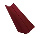 Планка ендовы верхней фигурной 70x70 0,45 PE с пленкой RAL 3005 красное вино