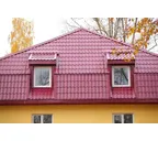 Металлочерепица Grand Line Монтеррей 0,4 Полиэстер RAL 3005 Красное вино