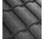 Композитная черепица Метротайл (Metrotile) серия MetroRoman, цвет сланцевый, 1280х410 мм
