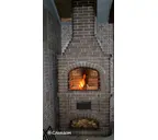 Печной кирпич радиусный полнотелый Lode Brunis F15 (R60) гладкий, 250х120х65 мм