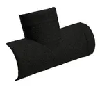 T-образный конек 205 Gerard полукруглый, пластик, 515 мм, deep black (111)