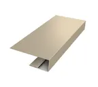 J-Профиль 18мм 0,5 Satin с пленкой RAL 1015 светлая слоновая кость (2,5м)