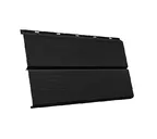 Металлический сайдинг Grand Line ЭкоБрус 3D 0.5 мм GreenCoat Pural BT. matt RR 33 черный (RAL 9005 черный)