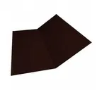 Планка ендовы нижней 300х300 0,45 Drap ST RR 32 (серо-зеленый) темно-коричневый