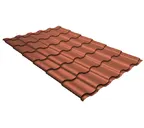 Металлочерепица Grand Line Kredo 0,5 Quarzit Cuprum Steel/Quarzit Cuprum Steel