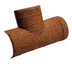 T-образный конек 205 Gerard полукруглый, пластик, 515 мм, cedar (101)
