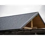 Металлочерепица Grand Line Kvinta plus 0,45 Drap RAL 7024 Мокрый асфальт | c 3D резом