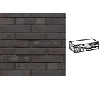 Кирпич клинкерный Muhr 05 KS Eisenschmelz Schwarzbraun Kohle Spezial готик, 240х115х52 мм