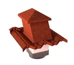 Вентиляционный выход Gerard G 15-45 (пластик), 150х150 мм, redwood (161)