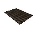 Металлочерепица Grand Line Монтеррей 0,5 GreenCoat Pural Matt BT RR 32 Серо-коричневый