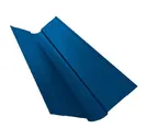 Планка ендовы верхней Grand Line фигурной 100x100 0,4 Полиэстер RAL 5005 сигнальный синий