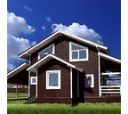 Виниловый сайдинг двухслойный Grand Line Natural-Брус Tundra Кедр 3.00
