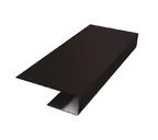 J-Профиль 12мм 0,5 Satin с пленкой RAL 9005 черный (2,5м)