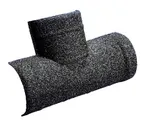 T-образный конек 205 Gerard полукруглый, пластик, 515 мм, dark silver (481)