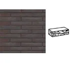 Кирпич клинкерный Muhr 20 Graphitschwarz готик, 240х90х40 мм